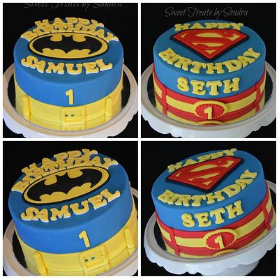 Twins Superhero Cake - Cake by Sandra
