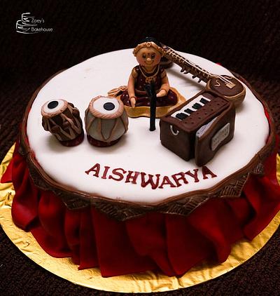 Little Indian Carnatic Singer - Cake by Zoeys Bakehouse