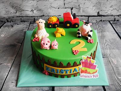 Farm animal cake - Cake by Liliana Vega