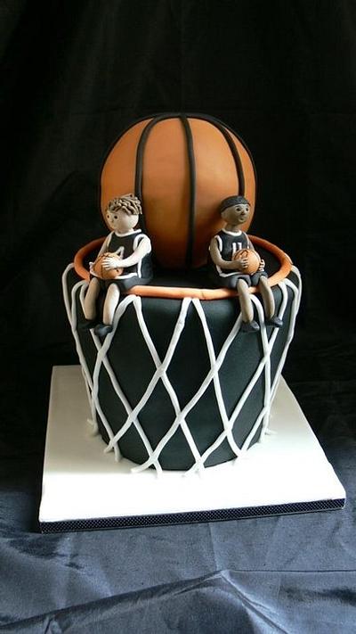 Basketball cake - Cake by For the love of cake (Laylah Moore)