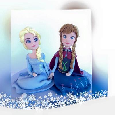 Topper Elsa and Anna - Cake by Pelegrina
