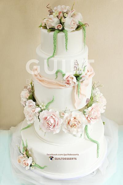 Wedding Cake - Cake by Guilt Desserts