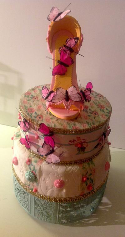 Butterflies fairy birthday cake - Cake by Rosin