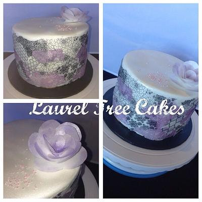 Wafer Paper Decoupage Cake - Cake by Laurel Tree Cakes
