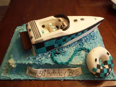 3D speedboat cake - Cake by Jackie