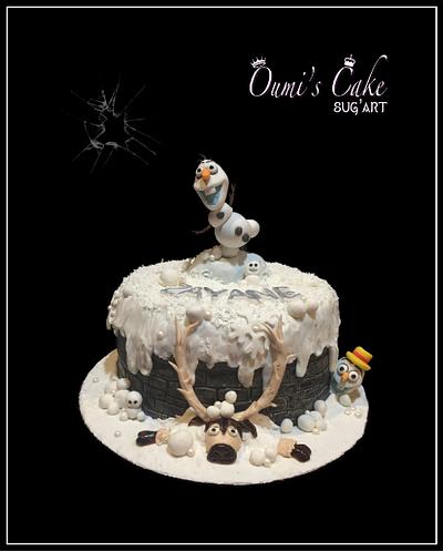 Olaf & Sven Cake - Cake by Cécile Fahs