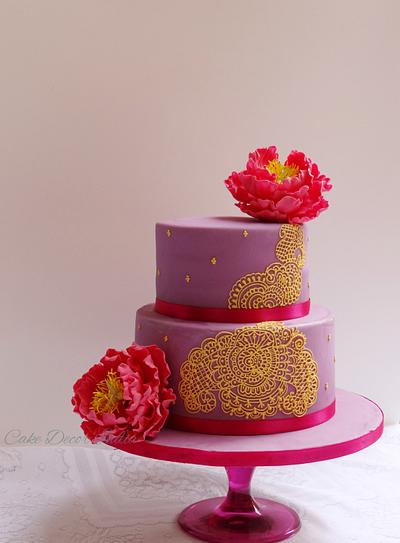Henna Inspired Cake - Cake by Prachi Dhabaldeb