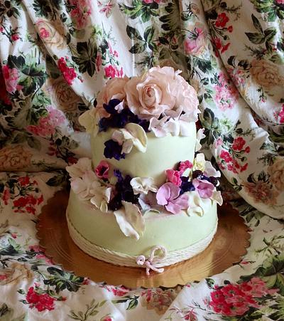 Flowers cake  - Cake by DinaDiana