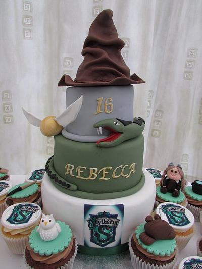 Harry potter Slytherin cake - Cake by Hellocupcake
