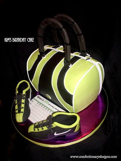 Bowling Bag & Shoes Cake - Cake by Pam H.