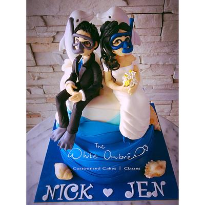 Diving Couple - Cake by Nicholas Ang