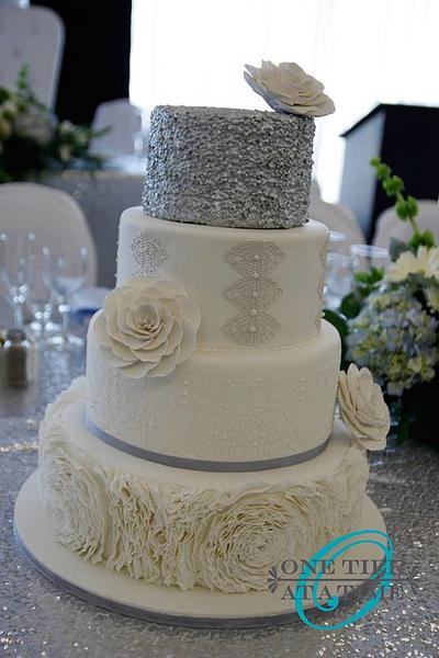 Pretty Ruffles and Sequins - Cake by Onetier