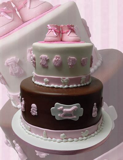 Baby Girl Cake - Cake by MsTreatz