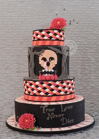Sugar skulls 2014 Illusion Cake - Cake by chefsam