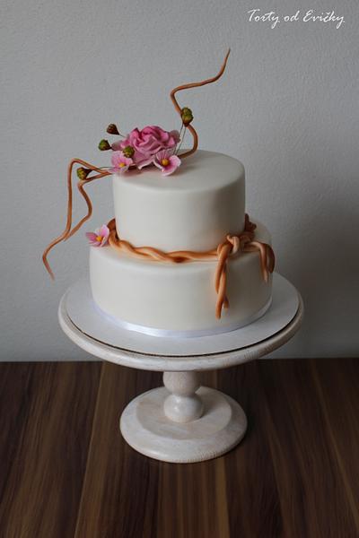 Simple cake with flowers - Cake by Cakes by Evička