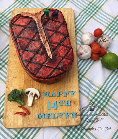 T-Bone Steak for Melvyn - Cake by Sweet Side of Cakes by Khamphet 