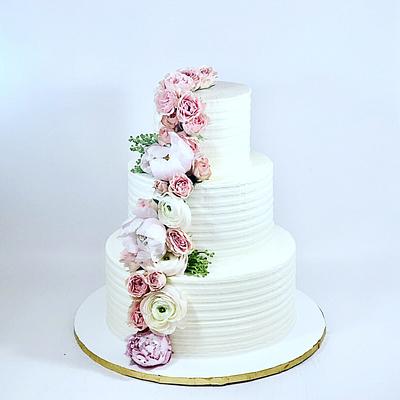 Buttercream wedding cake - Cake by soods