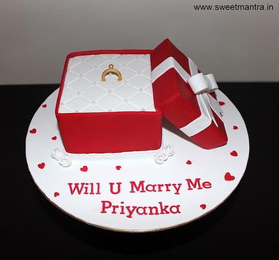 Engagement cake design - Cake by Sweet Mantra Homemade Customized Cakes Pune