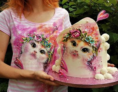  pink kitten - Cake by Torty Zeiko