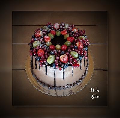 Birthday cake with fruits - Cake by AndyCake