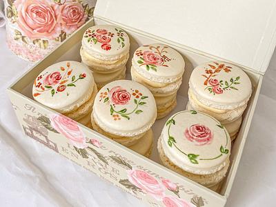 Handpainted Macarons - Cake by Phey
