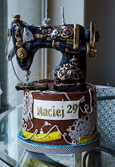 Sewing Machine - Cake by Justyna Paszkowska 