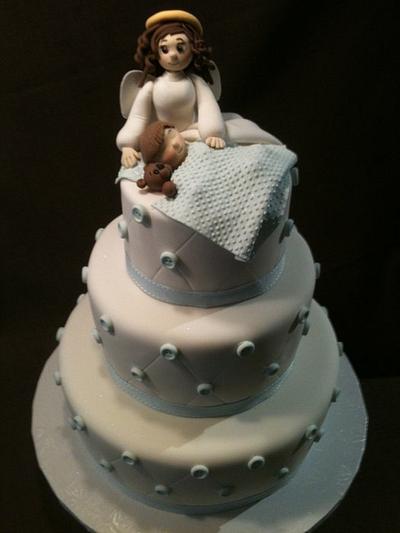 Guardian Angel, watch over this special little boy - Cake by Diana