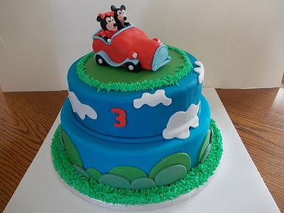 Micky and Minnie Birthday Cake - Cake by David Mason