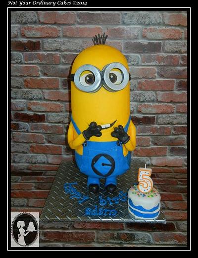 My son's minion cake.  - Cake by Not Your Ordinary Cakes