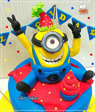 Party minion cake topper - Cake by Gele's Cookies