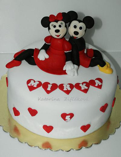 Mickey and Minnie - Cake by katarina139