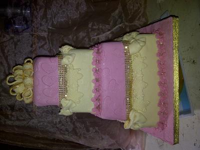 Square Wedding Cake - Cake by Yetunde66