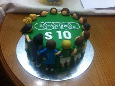 Soccer Team - Cake by Raquel_David