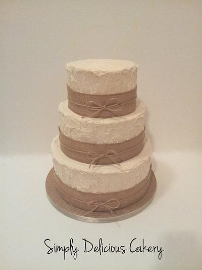 Rustic Wedding - Cake by Simply Delicious Cakery