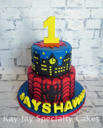 Spider Man 1st Birthday - Cake by Kimberley Jemmott