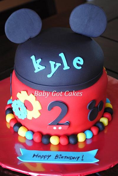Mickey Mouse Mini Tier - Cake by Baby Got Cakes