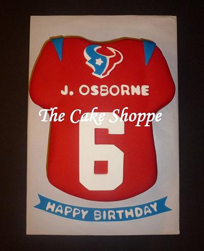 Houston Texans Jersey cake - Cake by THE CAKE SHOPPE