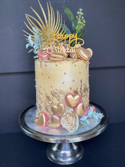 Vintage 50th birthday cake. - Cake by Ann