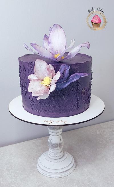 Purple Magnolia - Cake by Emily's Bakery