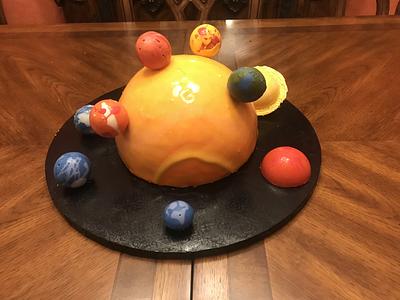 Sun and Planets - Cake by Cathy Q