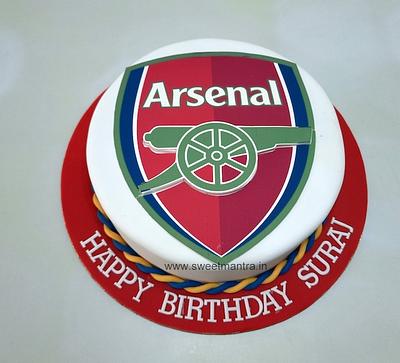Arsenal logo cake - Cake by Sweet Mantra Homemade Customized Cakes Pune