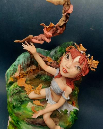 Autumn fairy - Cake by Fatiha Kadi