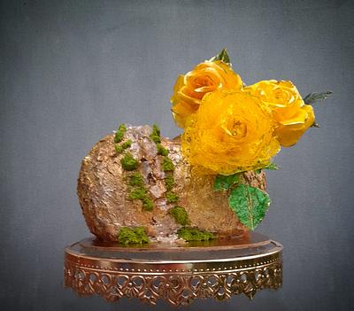 Gold Heart - Cake by Zuzana Bezakova