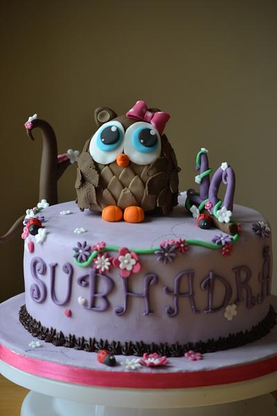 Owl Cake - Cake by Baked Fancies
