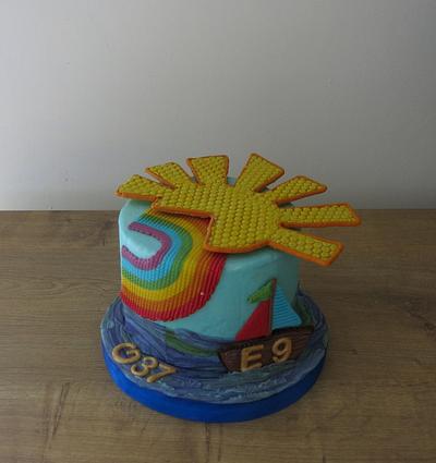 Sunshine, Rainbows and Sailboats - Cake by The Garden Baker