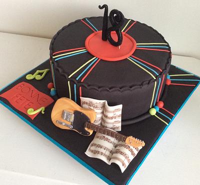 Guitar cake - Cake by Marie-France