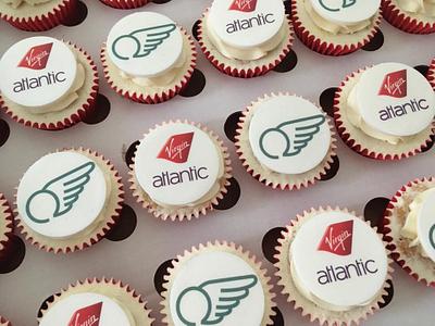 Branded Logo Corporate Cupcakes - Cake by PinkAubergine