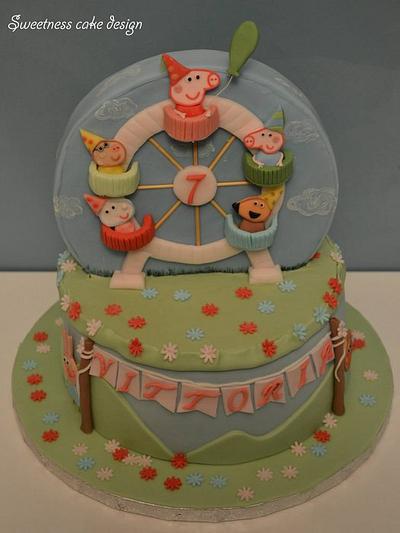 Peppa Pig at the luna park - Cake by sweetnesscakedesign