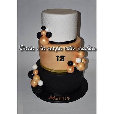 Black White and gold cake - Cake by Daria Albanese
