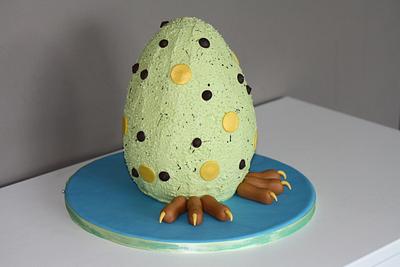Dinosaur egg cake - Cake by CrazyAboutCake